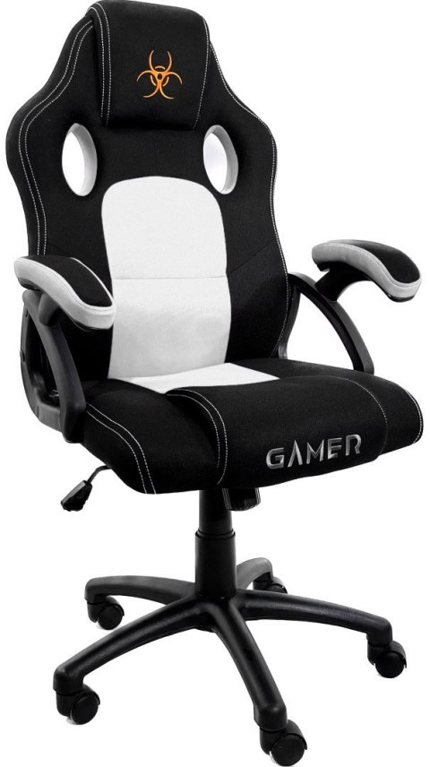 Fotel obrotowy do biurka CARRERA M WHITE FABRIC Lugano Fotel obrotowy do biurka CARRERA M WHITE FABRIC Lugano
