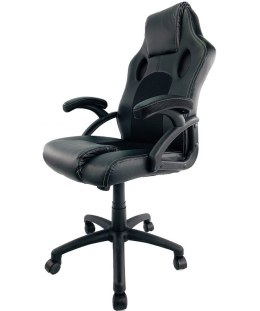 Fotel obrotowy do biurka CARRERA outlet M BLACK PU II GATUNEK Lugano