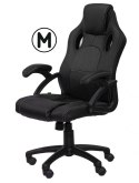 Fotel obrotowy do biurka CARRERA outlet M BLACK PU II GATUNEK Lugano