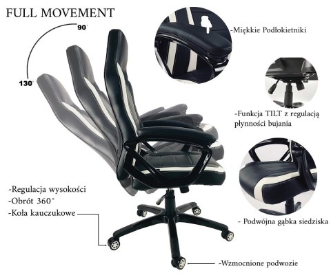 Fotel obrotowy do biurka HELLCAT SPC BLACK FABRIC Prototype Fotel obrotowy do biurka HELLCAT SPC BLACK FABRIC Prototype