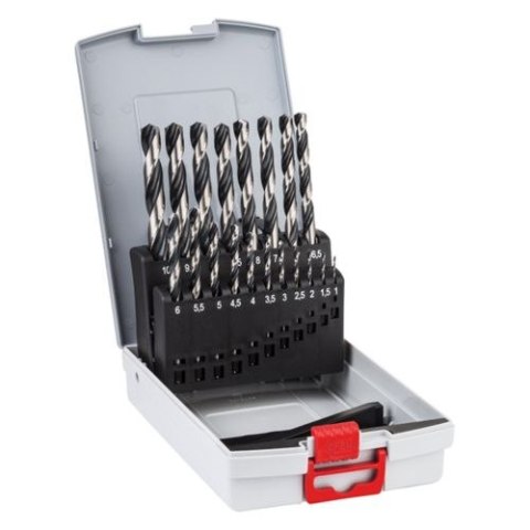 ZESTAW WIERTEŁ DO METALU (19szt.) 1-10mm NWKa HSS POINTTEQ BOSCH BOSCH