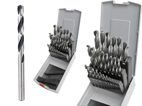 ZESTAW WIERTEŁ DO METALU (25szt.) 1-13mm NWKa HSS POINTTEQ BOSCH BOSCH