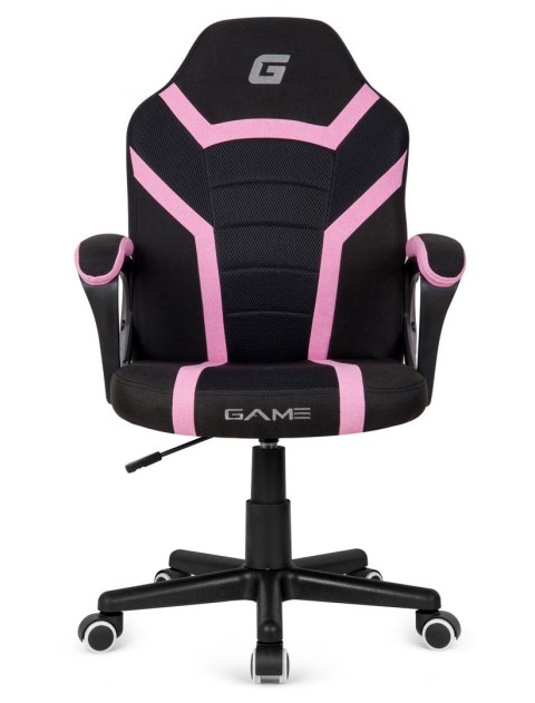 Fotel obrotowy do biurka MARIO BLACK PINK Fabric Lugano Fotel obrotowy do biurka MARIO BLACK PINK Fabric Lugano