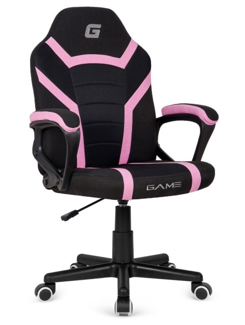 Fotel obrotowy do biurka MARIO BLACK PINK Fabric Lugano Fotel obrotowy do biurka MARIO BLACK PINK Fabric Lugano