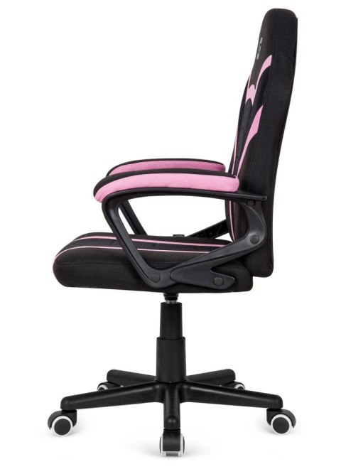 Fotel obrotowy do biurka MARIO BLACK PINK Fabric Lugano Fotel obrotowy do biurka MARIO BLACK PINK Fabric Lugano