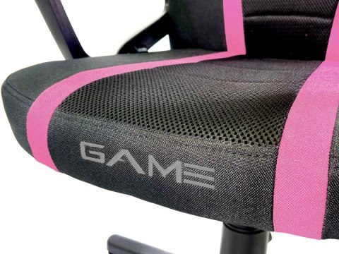 Fotel obrotowy do biurka MARIO BLACK PINK Fabric Lugano Fotel obrotowy do biurka MARIO BLACK PINK Fabric Lugano