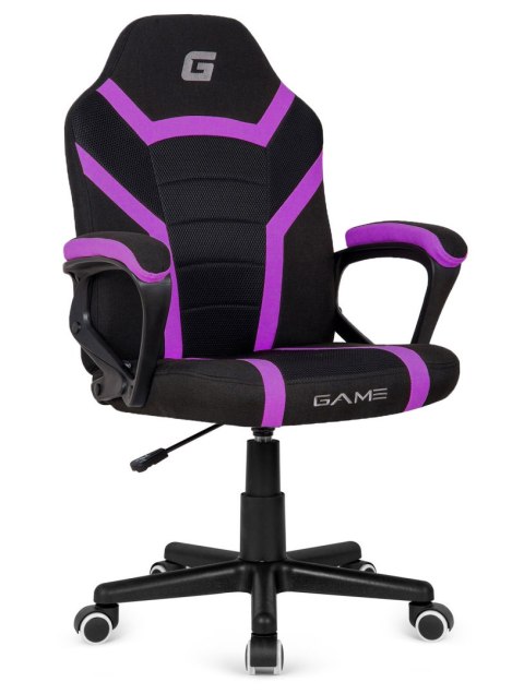 Fotel obrotowy do biurka MARIO BLACK PURPLE Fabric Lugano Fotel obrotowy do biurka MARIO BLACK PURPLE Fabric Lugano