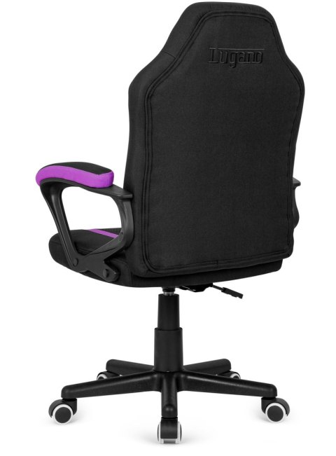 Fotel obrotowy do biurka MARIO BLACK PURPLE Fabric Lugano Fotel obrotowy do biurka MARIO BLACK PURPLE Fabric Lugano