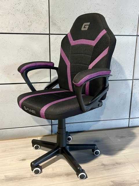Fotel obrotowy do biurka MARIO BLACK PURPLE Fabric Lugano Fotel obrotowy do biurka MARIO BLACK PURPLE Fabric Lugano