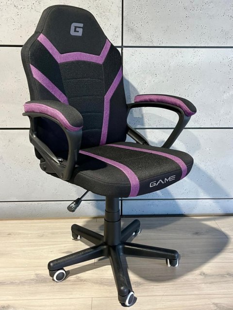 Fotel obrotowy do biurka MARIO BLACK PURPLE Fabric Lugano Fotel obrotowy do biurka MARIO BLACK PURPLE Fabric Lugano