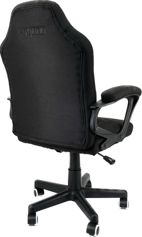Fotel obrotowy do biurka MARIO BLACK FULL Fabric OUTLET Lugano Fotel obrotowy do biurka MARIO BLACK FULL Fabric OUTLET Lugano
