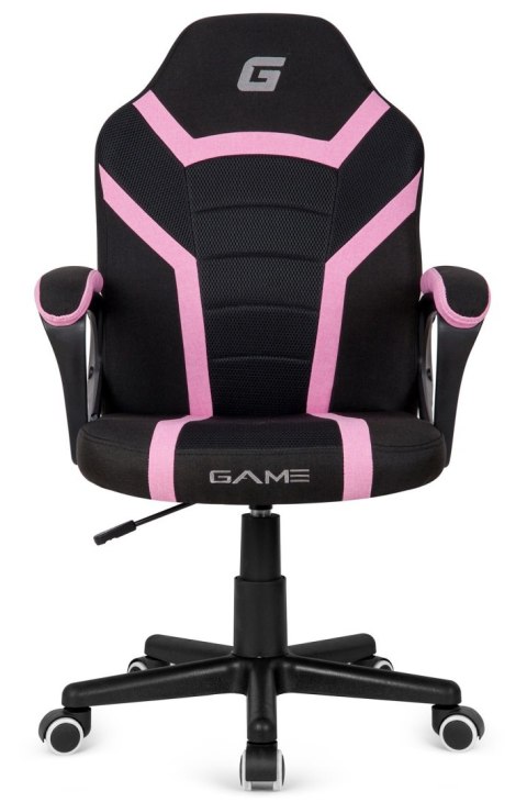 Fotel obrotowy do biurka OUTLET MARIO BLACK PINK Fabric Lugano Fotel obrotowy do biurka OUTLET MARIO BLACK PINK Fabric Lugano