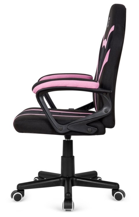 Fotel obrotowy do biurka OUTLET MARIO BLACK PINK Fabric Lugano Fotel obrotowy do biurka OUTLET MARIO BLACK PINK Fabric Lugano