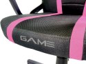 Fotel obrotowy do biurka OUTLET MARIO BLACK PINK Fabric Lugano