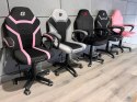 Fotel obrotowy do biurka OUTLET MARIO BLACK PINK Fabric Lugano