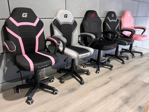 Fotel obrotowy do biurka OUTLET MARIO BLACK PINK Fabric Lugano Fotel obrotowy do biurka OUTLET MARIO BLACK PINK Fabric Lugano