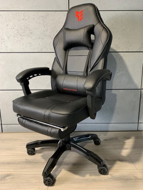 Fotel obrotowy do biurka TITAN BLACK PRO PU II gatunek SPC Prototype Fotel obrotowy do biurka TITAN BLACK PRO PU II gatunek SPC Prototype