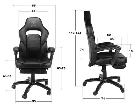 Fotel obrotowy do biurka TITAN FABRIC PRO SPC Prototype Fotel obrotowy do biurka TITAN FABRIC PRO SPC Prototype