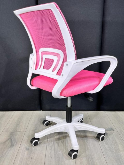 Fotel obrotowy do biurka VENTO PINK MESH Lugano Fotel obrotowy do biurka VENTO PINK MESH Lugano