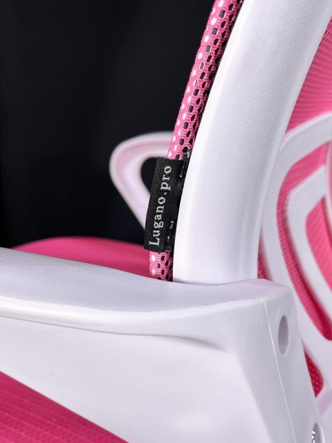 Fotel obrotowy do biurka VENTO PINK MESH Lugano Fotel obrotowy do biurka VENTO PINK MESH Lugano