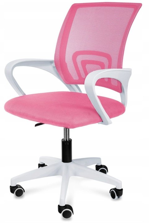 Fotel obrotowy do biurka VENTO PINK MESH Lugano Fotel obrotowy do biurka VENTO PINK MESH Lugano