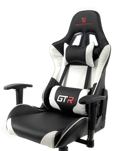 Fotel obrotowy gamingowy GTR WHITE PRO-XL Prototype Fotel obrotowy gamingowy GTR WHITE PRO-XL Prototype