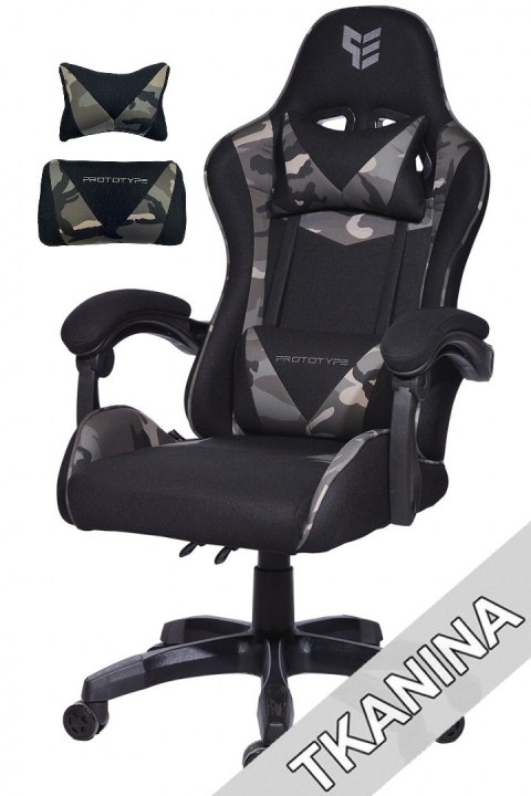 Fotel obrotowy gamingowy HERO ARMY FABRIC Prototype Fotel obrotowy gamingowy HERO ARMY FABRIC Prototype