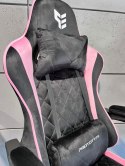 Fotel obrotowy gamingowy HERO POKER PRO PINK ALCANTARA Prototype