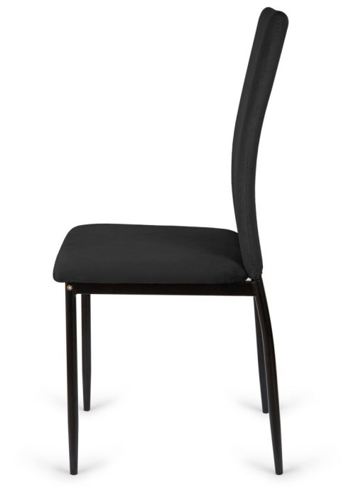 Krzesła tapicerowane Zestaw 4 VALVA DUO BLACK VELVET Lugano Krzesła tapicerowane Zestaw 4 VALVA DUO BLACK VELVET Lugano
