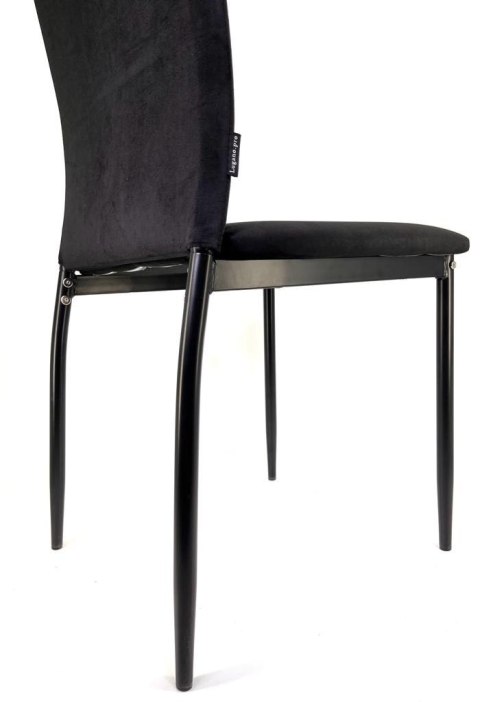 Krzesła tapicerowane Zestaw 4 VALVA DUO BLACK VELVET Lugano Krzesła tapicerowane Zestaw 4 VALVA DUO BLACK VELVET Lugano