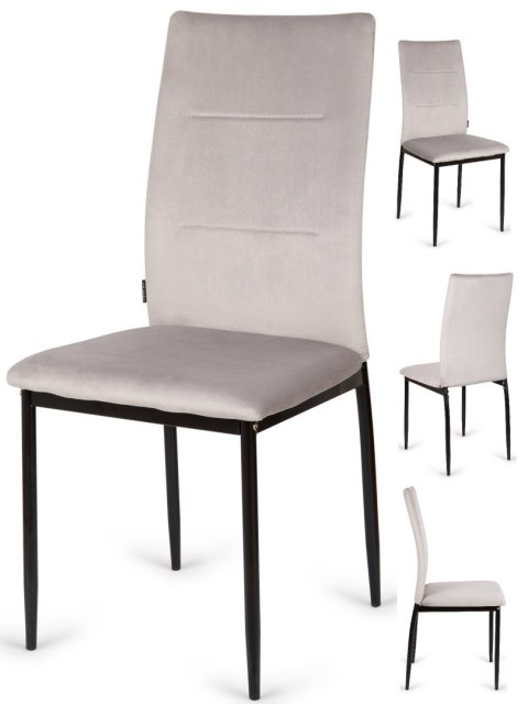 Krzesła tapicerowane Zestaw 4 VALVA DUO VELVET BROWN Lugano Krzesła tapicerowane Zestaw 4 VALVA DUO VELVET BROWN Lugano
