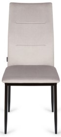 Krzesła tapicerowane Zestaw 4 VALVA DUO VELVET BROWN Lugano
