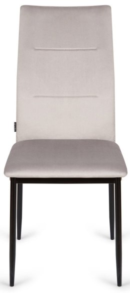 Krzesła tapicerowane Zestaw 4 VALVA DUO VELVET BROWN Lugano
