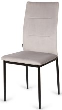 Krzesła tapicerowane Zestaw 4 VALVA DUO VELVET BROWN Lugano