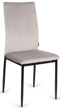 Krzesła tapicerowane Zestaw 4 VALVA DUO VELVET BROWN Lugano