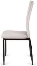 Krzesła tapicerowane Zestaw 4 VALVA DUO VELVET BROWN Lugano