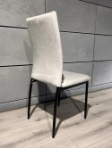 Krzesła tapicerowane Zestaw 4 VALVA DUO VELVET BROWN Lugano