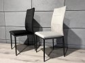 Krzesła tapicerowane Zestaw 4 VALVA DUO VELVET BROWN Lugano
