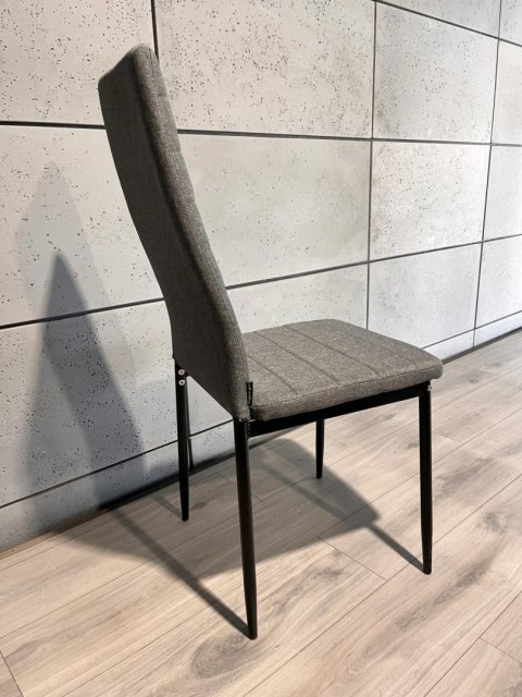 Krzesła tapicerowane zestaw 4 VALVA LINE FABRIC GREY Lugano Krzesła tapicerowane zestaw 4 VALVA LINE FABRIC GREY Lugano