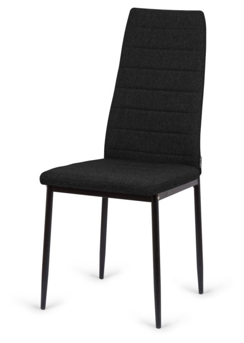 Krzesła tapicerowane zestaw 4 VALVA LINE VELVET BLACK Lugano Krzesła tapicerowane zestaw 4 VALVA LINE VELVET BLACK Lugano