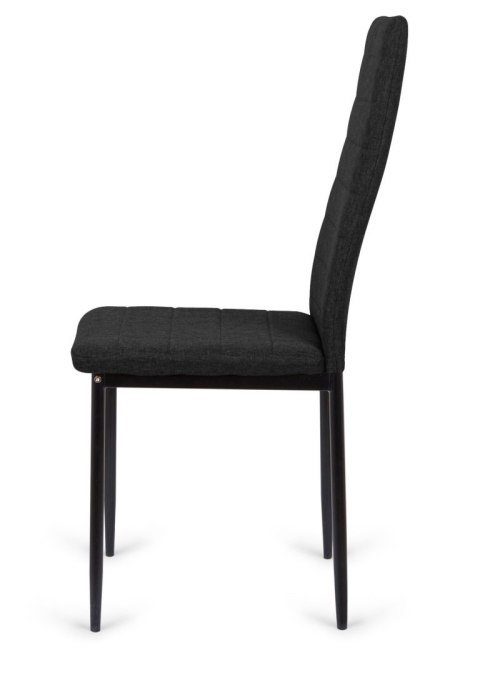 Krzesła tapicerowane zestaw 4 VALVA LINE VELVET BLACK Lugano Krzesła tapicerowane zestaw 4 VALVA LINE VELVET BLACK Lugano