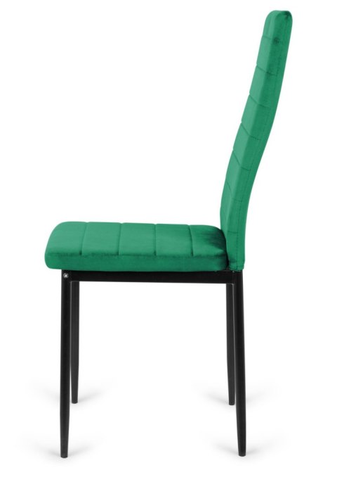 Krzesła tapicerowane zestaw 4 VALVA LINE VELVET GREEN Lugano Krzesła tapicerowane zestaw 4 VALVA LINE VELVET GREEN Lugano
