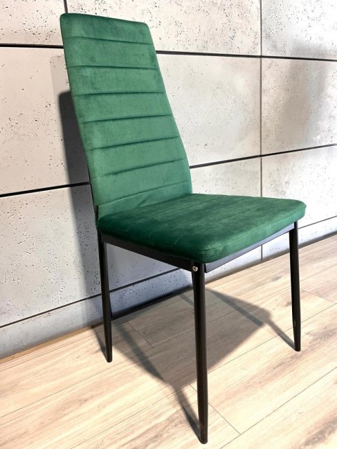 Krzesła tapicerowane zestaw 4 VALVA LINE VELVET GREEN Lugano Krzesła tapicerowane zestaw 4 VALVA LINE VELVET GREEN Lugano