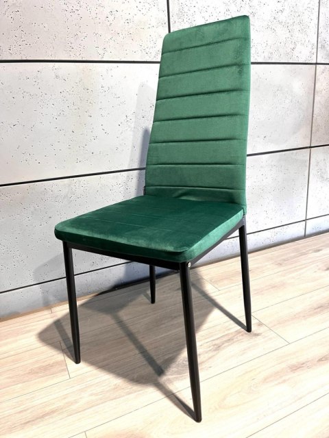 Krzesła tapicerowane zestaw 4 VALVA LINE VELVET GREEN Lugano Krzesła tapicerowane zestaw 4 VALVA LINE VELVET GREEN Lugano