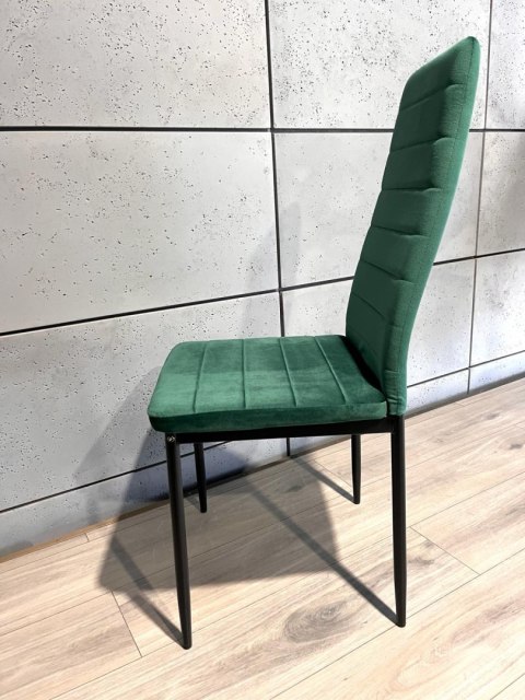 Krzesła tapicerowane zestaw 4 VALVA LINE VELVET GREEN Lugano Krzesła tapicerowane zestaw 4 VALVA LINE VELVET GREEN Lugano