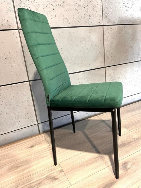 Krzesła tapicerowane zestaw 4 VALVA LINE VELVET GREEN Lugano Krzesła tapicerowane zestaw 4 VALVA LINE VELVET GREEN Lugano