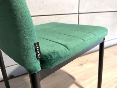 Krzesła tapicerowane zestaw 4 VALVA LINE VELVET GREEN Lugano Krzesła tapicerowane zestaw 4 VALVA LINE VELVET GREEN Lugano