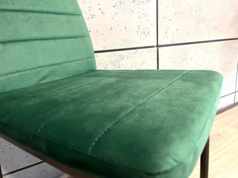 Krzesła tapicerowane zestaw 4 VALVA LINE VELVET GREEN Lugano Krzesła tapicerowane zestaw 4 VALVA LINE VELVET GREEN Lugano