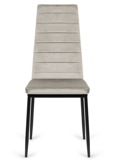 Krzesła tapicerowane zestaw 4 VALVA LINE VELVET GREY Lugano Krzesła tapicerowane zestaw 4 VALVA LINE VELVET GREY Lugano
