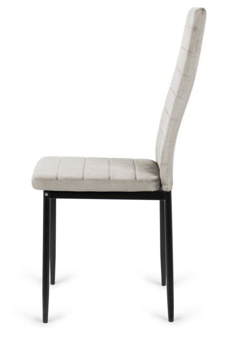 Krzesła tapicerowane zestaw 4 VALVA LINE VELVET GREY Lugano Krzesła tapicerowane zestaw 4 VALVA LINE VELVET GREY Lugano